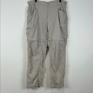 Columbia Women’s XL 36 Convertible Cargo Pants Zip Off Khaki Titanium Gorpcore